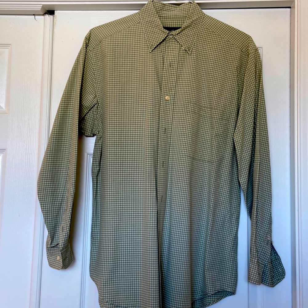 Eddie Bauer Size small Button down/mark on sleeve